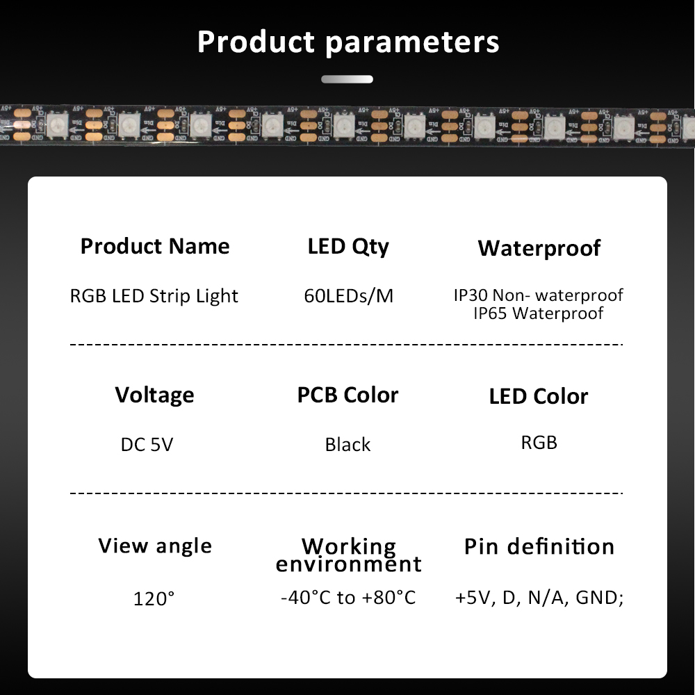 WS2812B 5V 3Pin ARGB LED Strip - Pc Gaming Lounge recension och pris