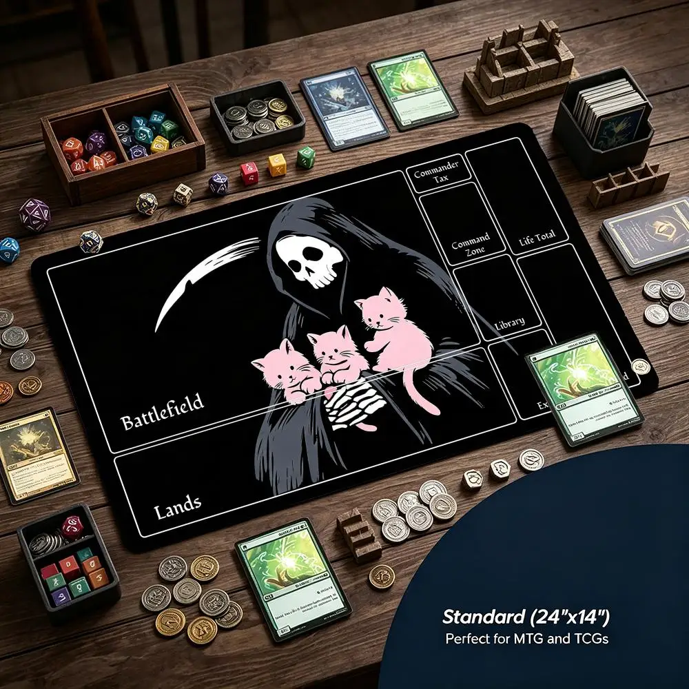 Grim Reaper Holding Pink Kitte - Pc Gaming Pink recension och pris