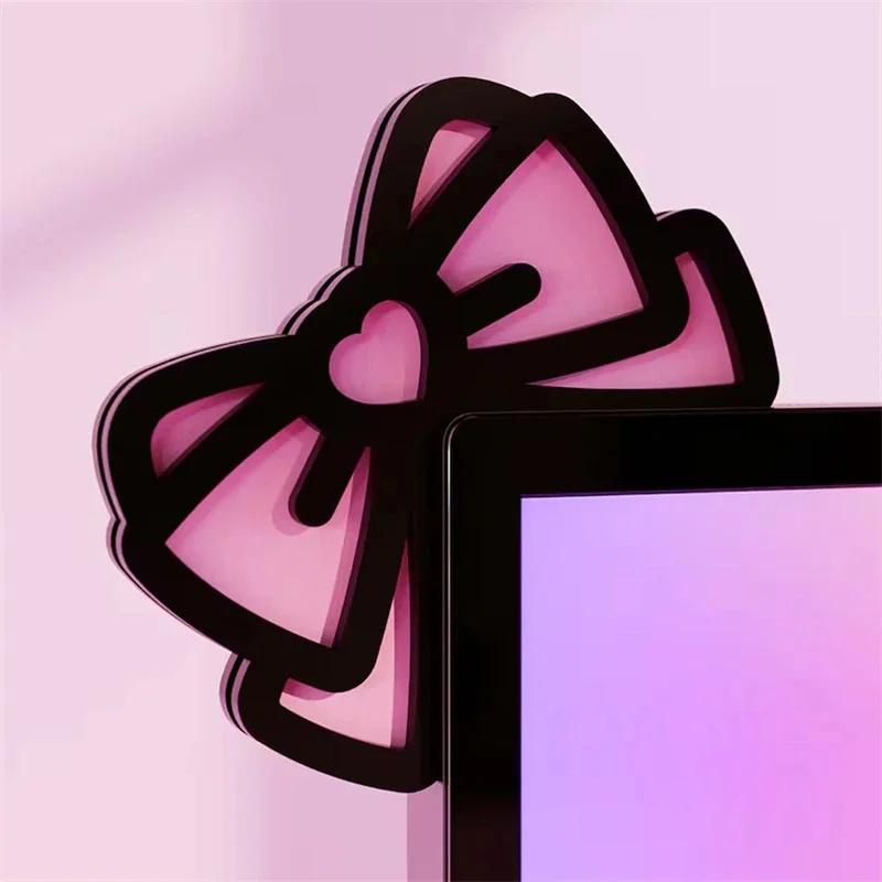 Kawaii Pink Acrylic Bow Monito - Pc Gaming Pink recension och pris
