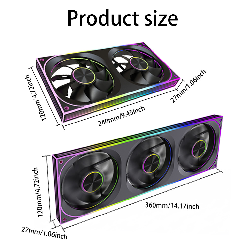 240mm 360mm Integrated ARGB Ca - Pc Water Cooling recension och pris