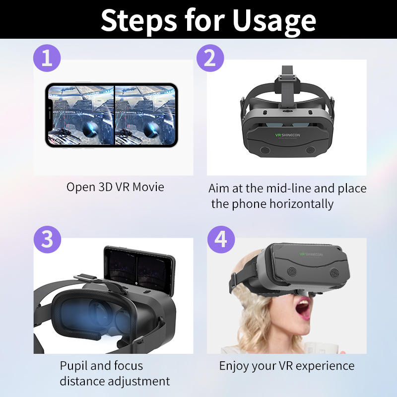 VR Glasses Virtual Reality Hea - Vr Headset Pc recension och pris